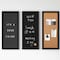 Martha Stewart Everette 18in. x 24in. Cork Board, Chlk Board, Lttr Board Set w/Psh Pns, Mgnts, Liq Chlk, Lttrs, Blk BR-DK20221011-1-BK-MS - alternate 5